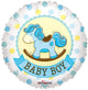 Baby Boy Rocking Horse 18″ Gellibean Balloon