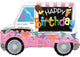 ConverUSA Happy Birthday Pink Ice Cream Truck Balloon 26″