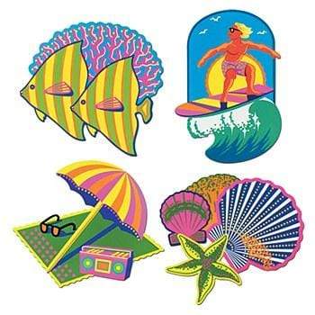 Beach Cutouts (4 count) – American Celebrations