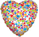 SV Deco Hearts Clear View 18″ Balloon