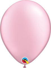 Pearl Pink Latex Balloons by Qualatex