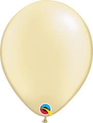 Pearl Ivory Latex Balloons by Qualatex