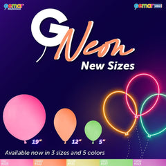 Neon Latex Balloons by Gemar