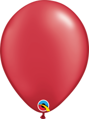 Pearl Ruby Red Latex Balloons by Qualatex