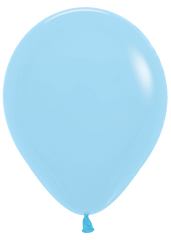 Pastel Matte Blue Latex Balloons by Sempertex