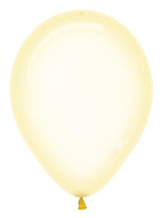 Crystal Pastel Yellow Latex Balloons by Sempertex