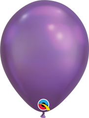 Chrome Purple Latex Balloons by Qualatex