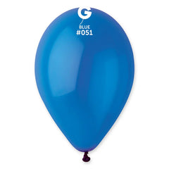 Crystal Blue Latex Balloons by Gemar