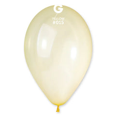 Crystal Rainbow Yellow Latex Balloons by Gemar