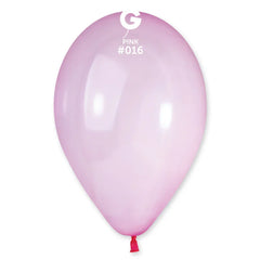 Crystal Pink Latex Balloons by Gemar