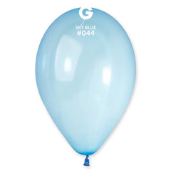 Crystal Rainbow Sky Blue Latex Balloons by Gemar