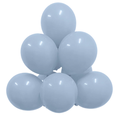 Pastel Blue Latex Balloons by GloMex