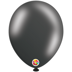 Metallic Black Latex Balloons by Balloonia