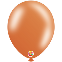 Metallic Orange Latex Balloons by Balloonia