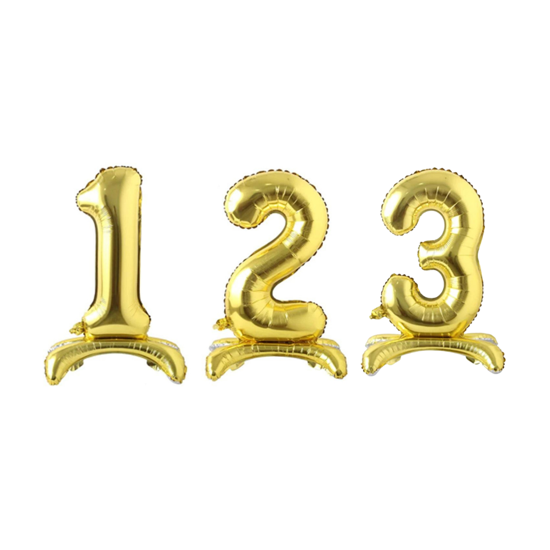 34" Gold Standing Numbers Imported