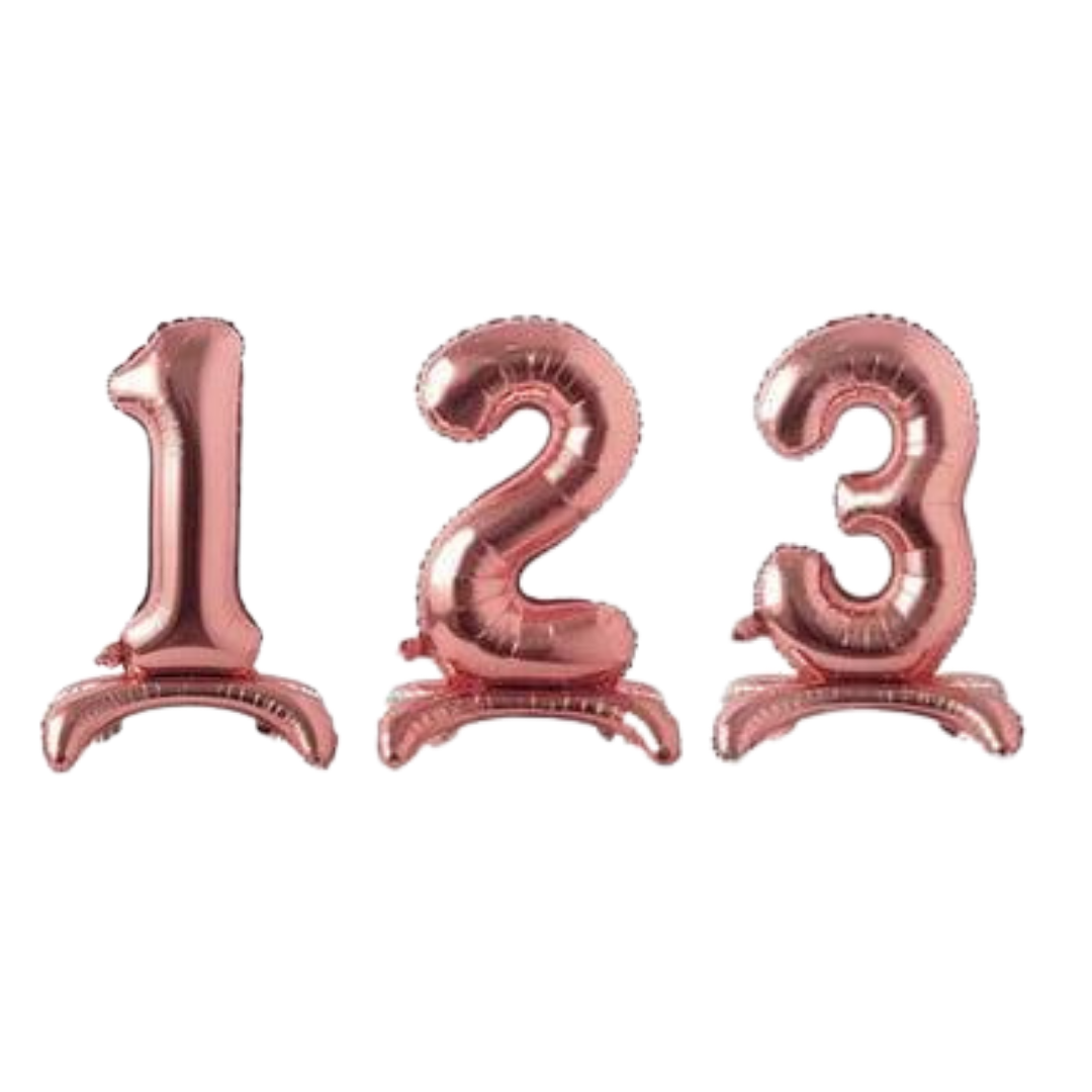 28" Rose Gold Standing Numbers Imported