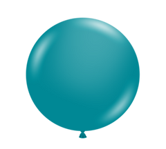 Metallic Teal Latex Balloons by Tuftex