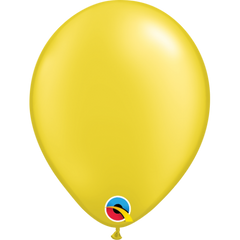 Pearl Citrine Yellow Latex Balloons by Qualatex