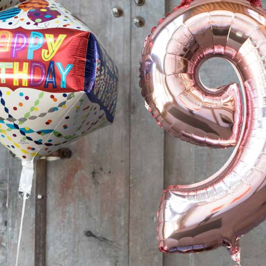 Rose Gold 34" Letter Number Balloons from Anagram