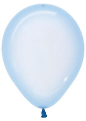 Crystal Pastel Blue Latex Balloons by Sempertex