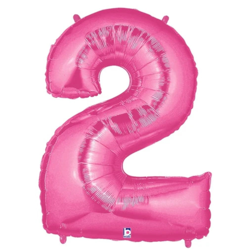 Pink 34" Number Balloons by Betallic