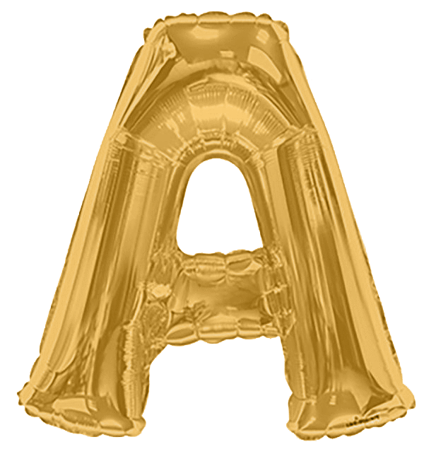 34" Gold Letters & Numbers