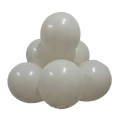 Cream Latex Balloons by GloMex