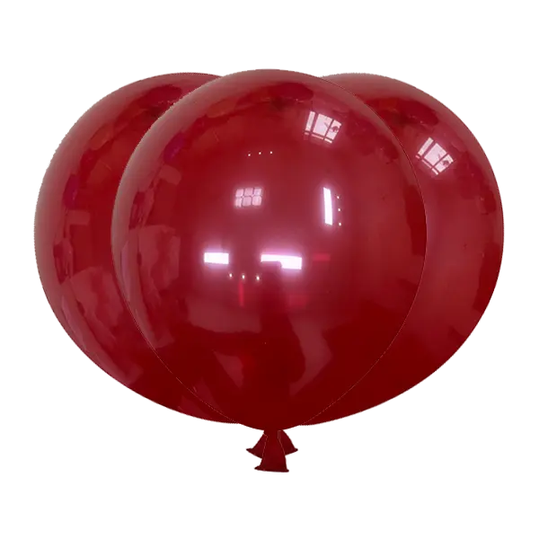 Crystal Wine Red Latex Balloons by GloMex