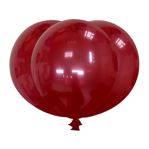 Crystal Wine Red Latex Balloons by GloMex