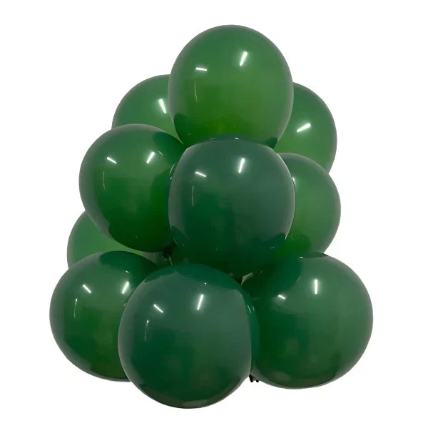 Dark Green Latex Balloons by GloMex