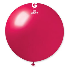 Metallic Red Latex Balloons by Gemar