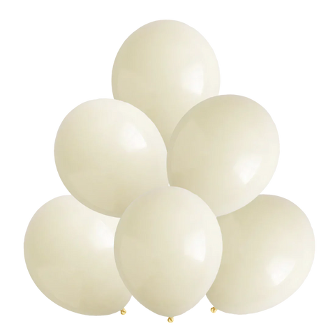 Ivory Latex Balloons by GloMex