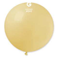 Mustard Latex Balloons by Gemar