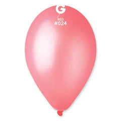 Neon Red Latex Balloons by Gemar