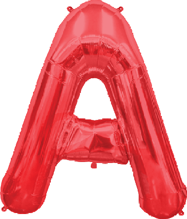 34" Red Letters & Numbers