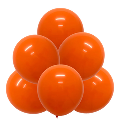 Orange Latex Balloons by GloMex