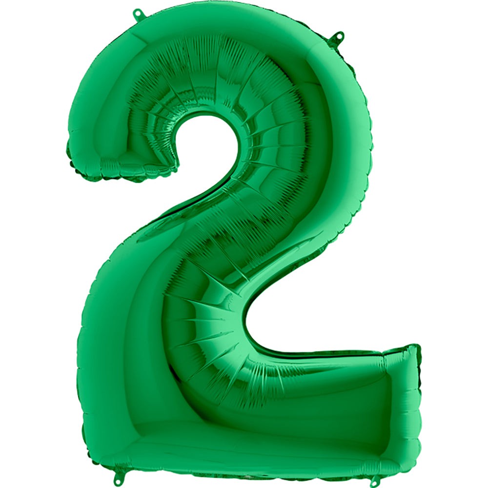 Green Number Balloons