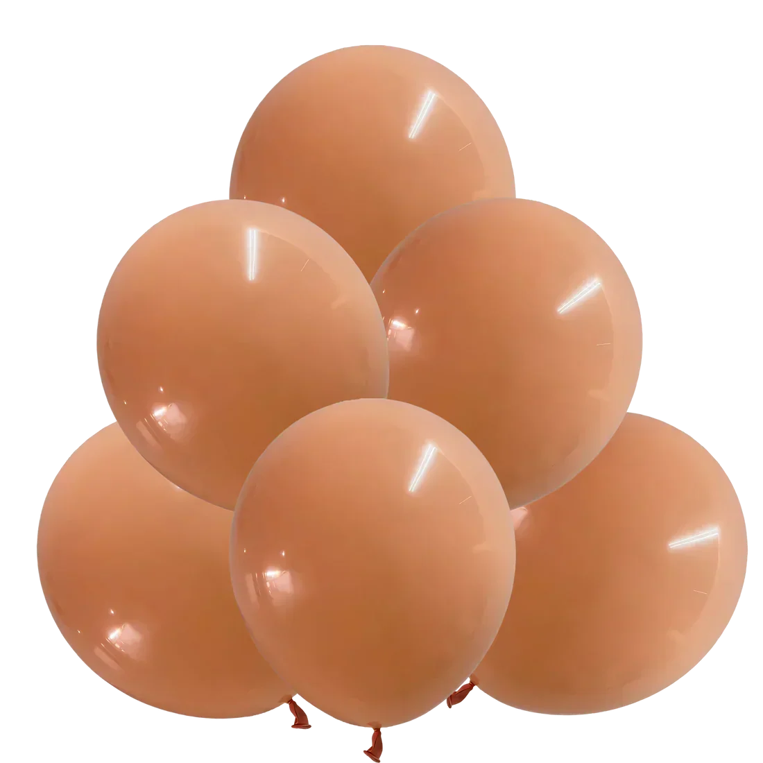 Peach Latex Balloons by GloMex