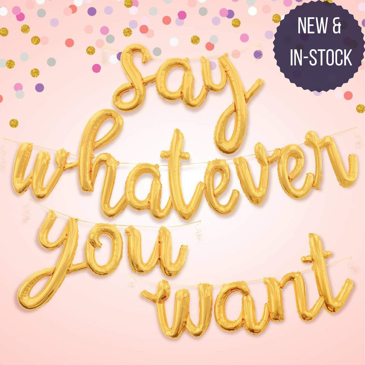 Script Letter Balloons Balloon Gold Silver Foil Mylar Metallic Betallic instaballoons