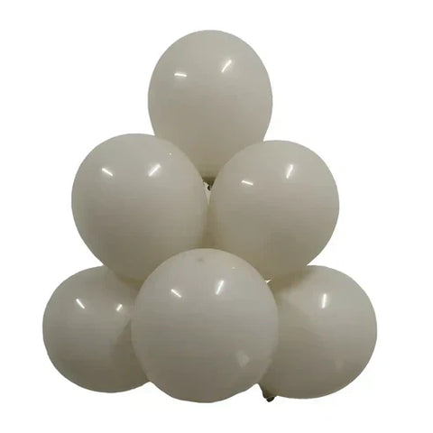 Sand White Latex Balloons by GloMex