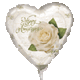 Petals & Pearls Anniversary 9" Air-fill Balloon (requires heat sealing)