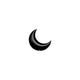 10" Crescent - Black (5ct) - Anagram