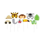 10" Photo Booth Props - Jungle (10ct) - Creative Converting