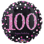 100 Happy Birthday 100th  18″ Foil Balloon by Anagram from Instaballoons