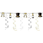 9' Garland - New Year Eve Champagne - Amscan