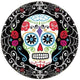 10.25" Paper Plates - Day of the Dead (18ct) - Amscan