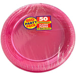 10.25" Plastic Plates - Pink (50ct) - Amscan