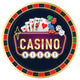 10.5" Paper Plates - Roll The Dice (8ct) - Amscan