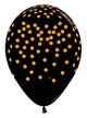 11" Black with Gold Confetti (50ct) - Sempertex