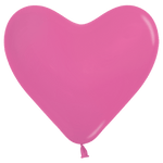 11" Deluxe Fuchsia Heart (50ct) - Sempertex